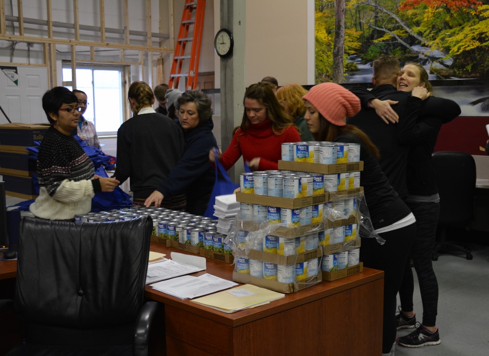 Alliance employees joining together on Christmas morning.