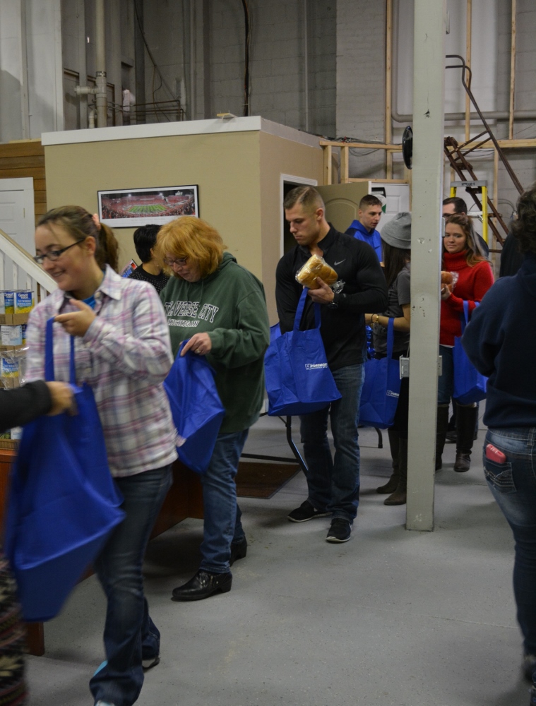 The turkey dinner assembly line