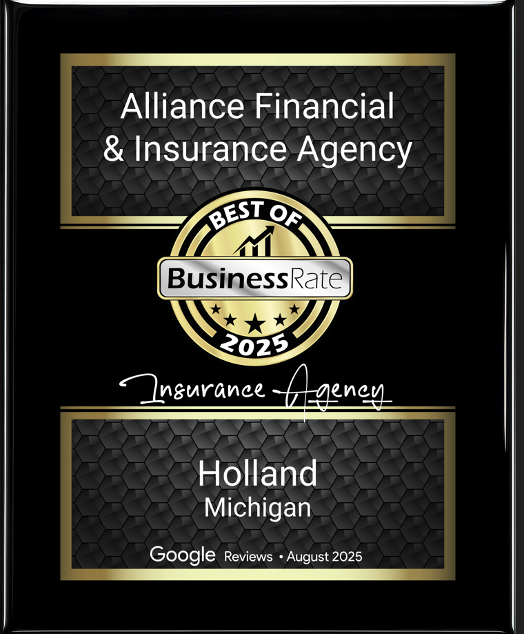 Alliance Financial & Insurance Award